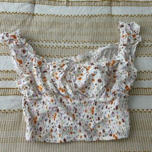 Pacsun Floral Crop Top